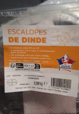Escalope de dinde x 4