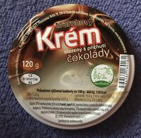 Tvarohový krém slazený s příchutí čokolády