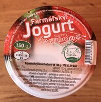 Farmářský jogurt slazený s jahodami