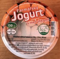 Farmářský jogurt slazený s meruňkami