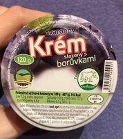 Tvarohový krém slazený borůvkami