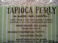 Tapioca perly