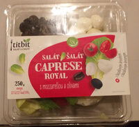 Salát Caprese Royal s mozzarelou a olivami