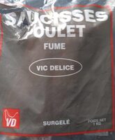 Saucisses poulet fumé