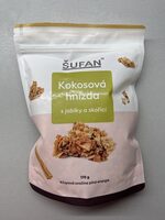 Kokosová hnízda s jablky a skořicí