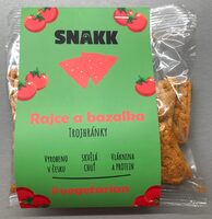 Trojhránky rajče a bazalka