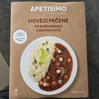 Hovězí pečeně po Burgundsku s basmati rýží