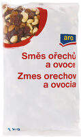 Zmes orechov a ovocia