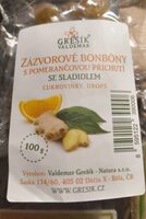 Zázvorové bonbóny s pomerančovou příchutí