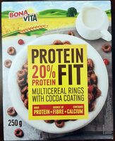 Protein Fit 20% Protein Multicereal Rings With Cocoa Coating