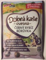 Dobrá kaše ovesná černý rybíz borůvka