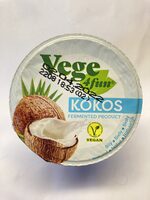 Fermentovaný kokosový výrobek. Bílý.