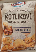 Kotlíkové zemiakové lupienky - morská soľ