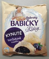 Kynuté borůvkové knedlíky