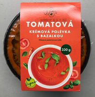 Tomatová polévka s bazalkou