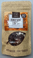 Polomáčené kokosové chipsy