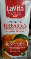 Сок пасирана праскова и ябълка LaVita
