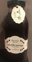 Jus de myrtille et raisin blanc