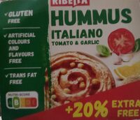 Hummus italiano, tomato & garlic