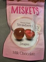 Miskets Tørrede jordbær m. mælkechokolade