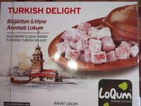 Loqum Turkish Delight Bö?ürtlen & Vi?ne Aromali Lokum