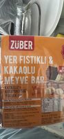 Yer Fıstıklı & Kakaolu Meyve Bar