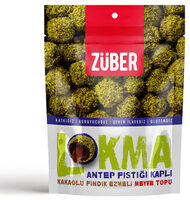 Züber Lokma Antep Fıstığı Kaplı Meyve Topu 96 G