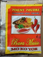 Powdered chili pepper