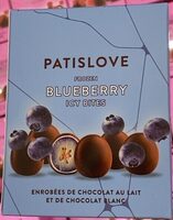 Frozen blueberry enrobées de chocolat au lait et de chocolat blanc