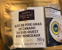 Bloc de foie gras de canard du Sud-Ouest avec morceaux