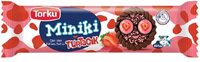 Biscuit minikiki au cacao avec gelé a la fraise