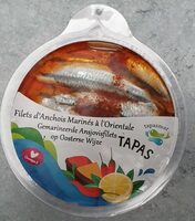 Filets d'anchois marinés à l'orientale