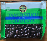 TAM FİSTİKLİ bitter ÇİKOLATA