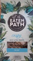 Crispy Rice & pea snacks