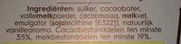 Chocoladeletter melk
