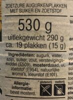 Augurkenplakken zoetzuur