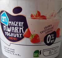 Magere kwark yoghurt aardbei