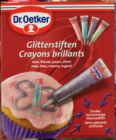 Crayons Brillants (rose, bleu, mauve, argent)