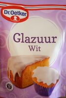 Dr. Oetker Glazuur Wit Taart Versiering 125 g