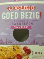 Krokante graanrepen cranberry