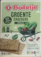 Groente crackers spinazie