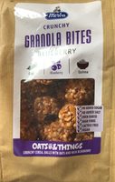 Crunchy granola bites blueberry
