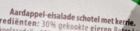Aardappel-eisalade schotel met kerrie