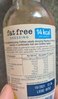 Fatfree dressing