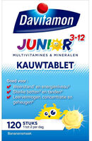 Davitamon Junior kauwtabletten banaan 3-12 jaar