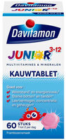 Davitamon Junior multivitamines framboos 3-12 jaar