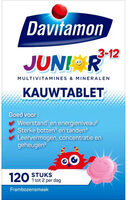 Davitamon Junior multivitamines framboos 3-12 jaar