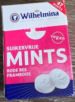 Suikervrije mints rode bes framboos