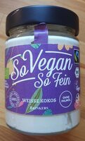 So Vegan So Fein Weisse Kokos