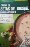 Crema de setas del crema de setasbosque con champiñones